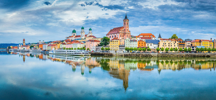 Adora -Panorama von Passau, Deutschland