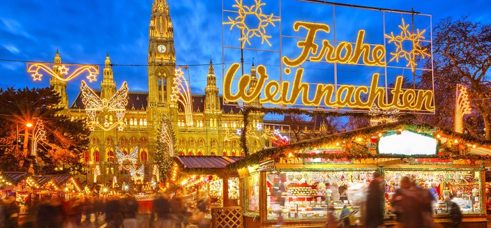 Adora -Weihnachtsmarkt in Wien, Österreich