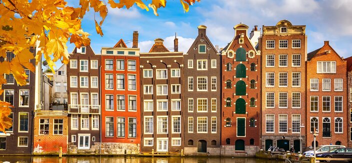 Alena -Herbst in den Grachten von Amsterdam, Niederlande