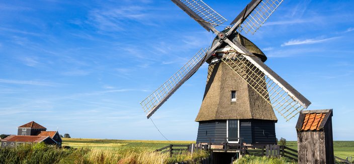 Alina -Windmühle in Hoorn, Niederlande