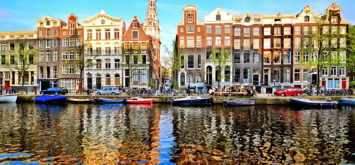 Alisa -Gracht in Amsterdam, Niederlande