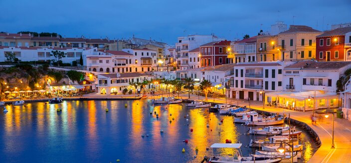 Alvara -Hafen von Ma&oacute; auf Menorca, Spanien