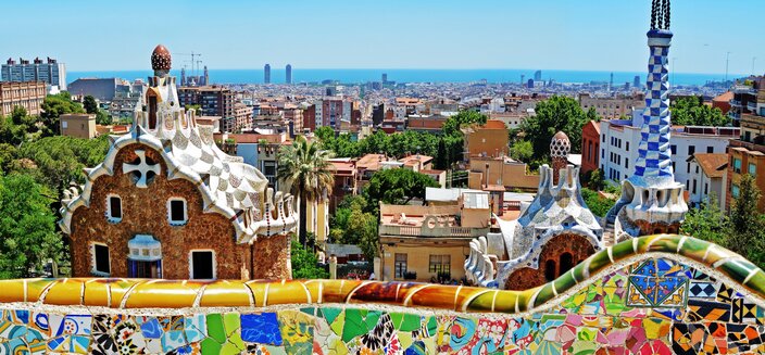 Alvara -Park G&uuml;ell in Barcelona, Spanien