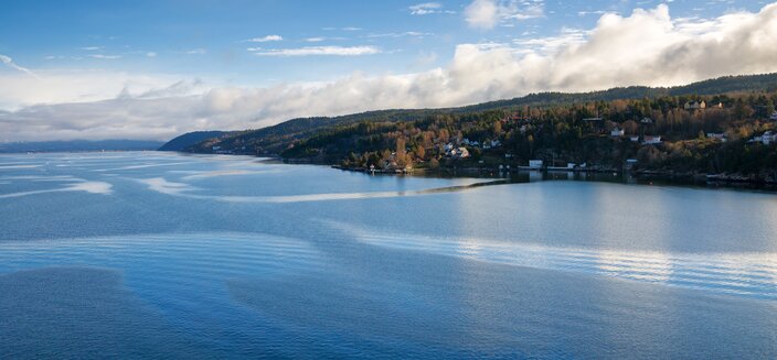 Amadea -Oslofjord durch Oslo, Norwegen