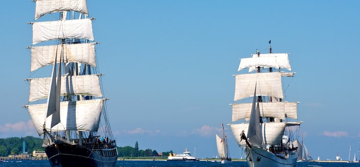 Amera -Segelschiffe bei der Kieler Woche, Deutschland