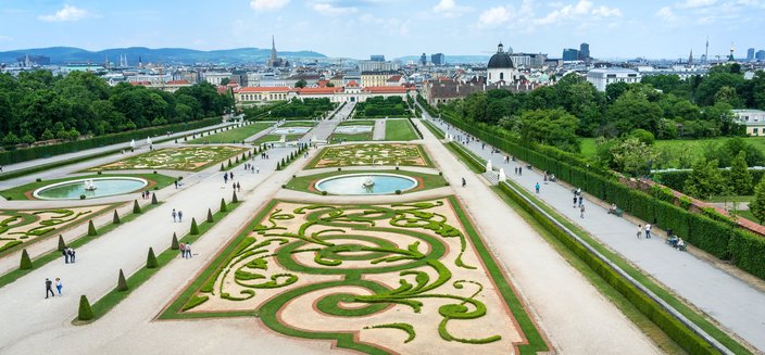 Anesha -Garten Schloss Belvedere in Wien