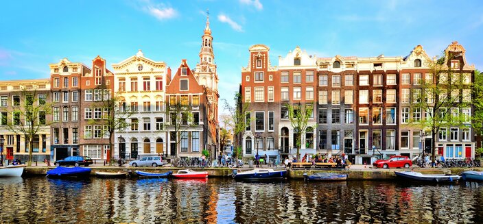 Anesha -Gracht in Amsterdam, Niederlande
