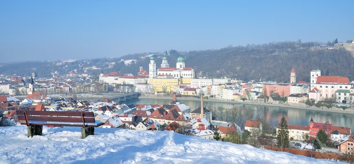 Anna Katharina -Passau bei Schnee, Deutschland