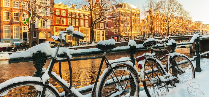 Annika -Amsterdam im Winter, Niederlande