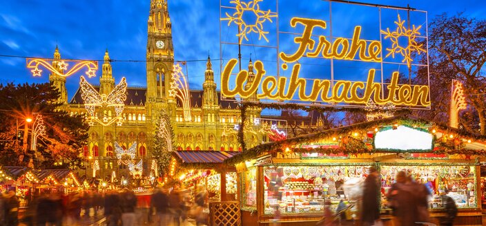 Antonia -Weihnachtsmarkt in Wien, Österreich