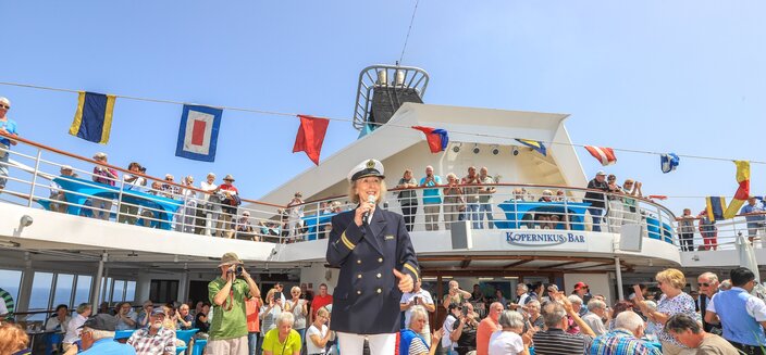 Artania -Frühschoppen auf MS Artania