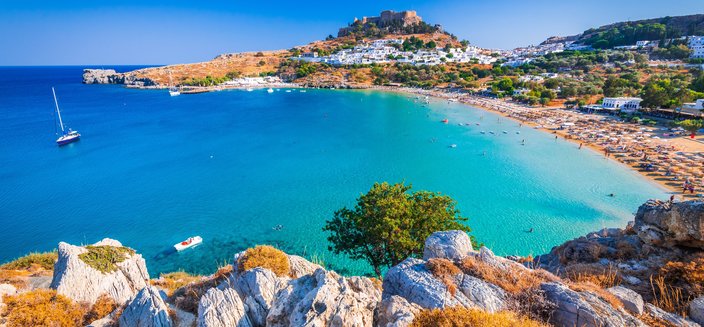 Artania -Küste von Rhodos, Griechenland