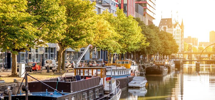 Asara -Grachten in Rotterdam, Niederlande