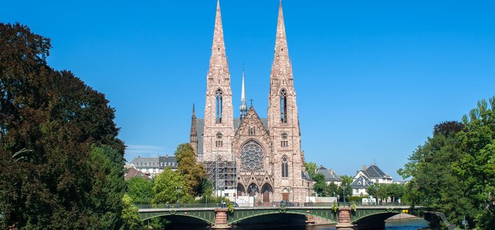 Asara -Paulskirche in Straßburg, Frankreich