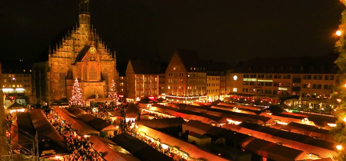 Aurelia -Weihnachtsmarkt in Nürnberg, Deutschland