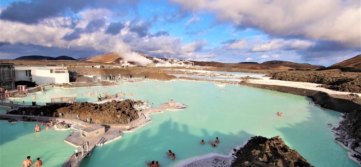 Deutschland -Die Blaue Lagune, ein Thermalfreibad bei Grindavík, Island