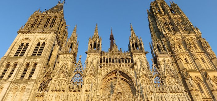 Deutschland -Die Kathedrale in Rouen, Frankreich