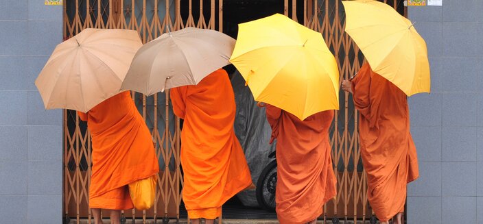 Lan Diep -Mönche in Phnom Penh, Kambodscha