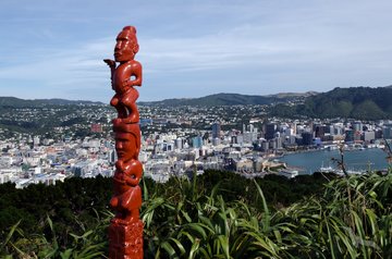 Blick auf Wellington, Neuseeland