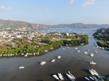 Panorama von Zihuatanejo, Mexiko