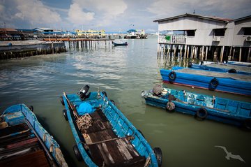 Hafen in George Town, Malaysia