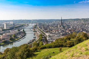 Panorama der Stadt Rouen, Frankreich