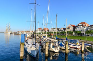 Segelboote in Travemünde, Deutschland
