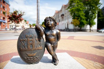 Statue in Klaipeda, Litauen