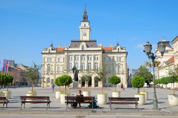 Rathaus in Novi Sad, Serbien