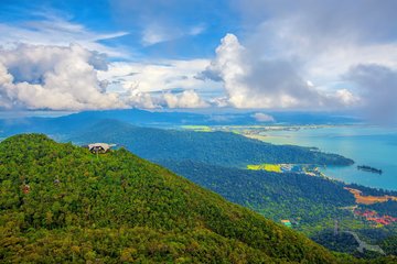 Berglandschaft der Insel Langkawi, Malaysia