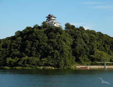 Blick auf die Burg Inuyama, Japan