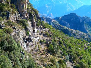 Die schroffen Felsen der Sierra Madre, Mexiko