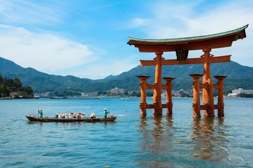 Miyajima Island mit Itsukushima Schrein, Japan