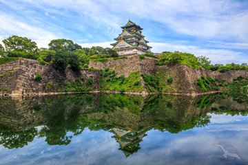 Festung von der Burg Osaka, Japan