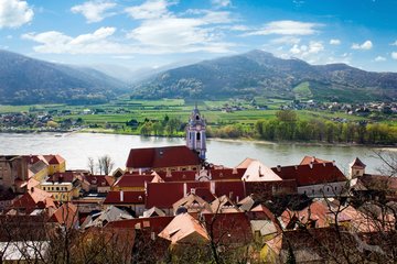 Panorama von Dürnstein, Österreich
