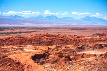 Panoramablick über die Atacama Wüste, Chile