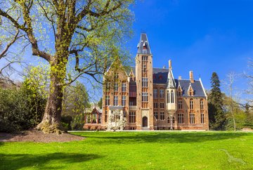 Schloss in Loppem, Belgien