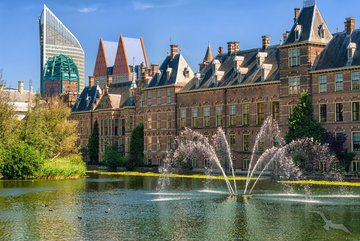 Der Binnenhof, Sitz des Parlaments in Den Haag, Niederlande