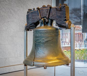 Glocke der Freiheitshalle in Philadelphia, USA