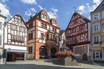 Stadtzentrum von Bernkastel-Kues, Deutschland