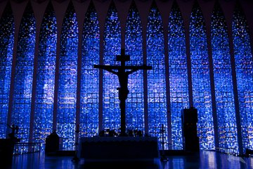 Inneres der Dom-Bosco-Kapelle, Brasília, Brasilien