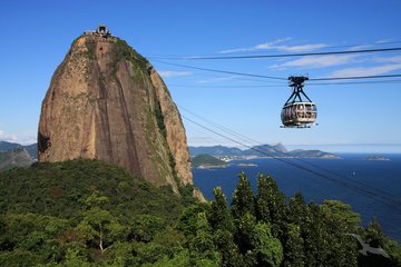Seilbahn zum Zuckerhut in Rio de Janeiro, Brasilien