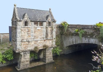 Eine Brücke in Pont Aven, Frankreich