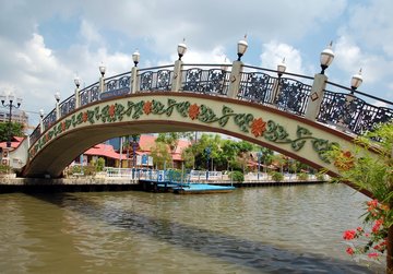 Brücke in Malakka, Malaysia
