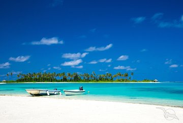 Paradiesischer Strand, Malediven