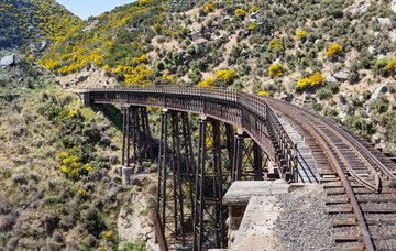 Brücke in Port Chalmers, Neuseeland
