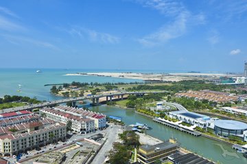 Panoramablick, Malakka, Malaysia