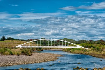 Brücke in Rewa bei New Plymouth, Neuseeland