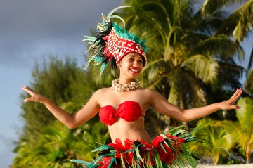 Polynesische Tänzerin