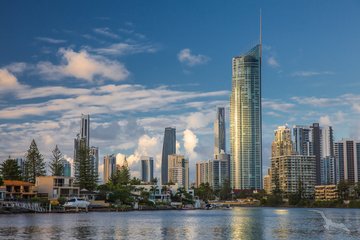 Skyline von Gold Coast mit Q1 Tower, Australien